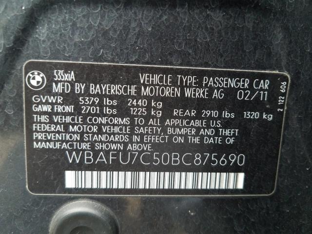 2011 BMW 535 XI WBAFU7C50BC875690