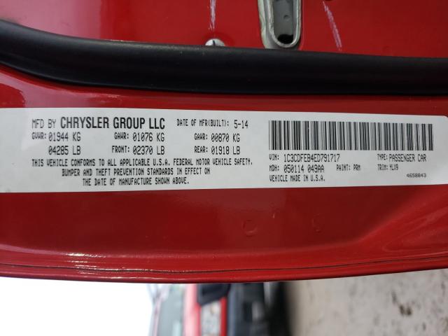 2014 DODGE DART GT 1C3CDFEB4ED791717