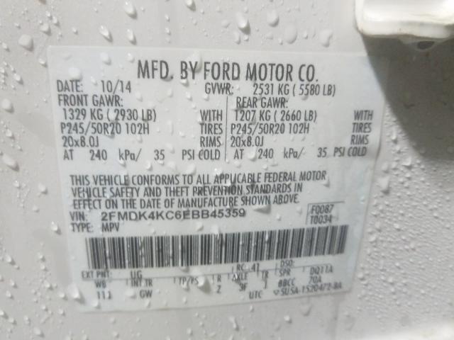 2014 FORD EDGE LIMIT 2FMDK4KC6EBB45359