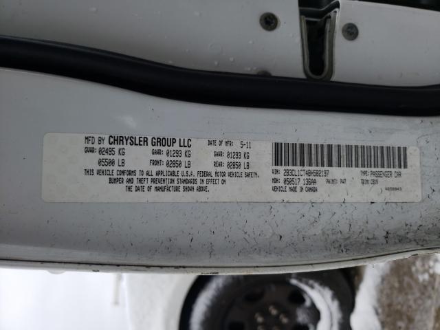 2011 DODGE CHARGER PO 2B3CL1CT4BH582197