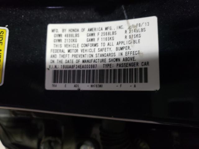 2014 ACURA TL SE 19UUA8F34EA000987