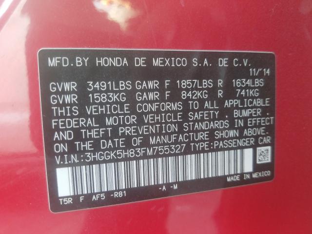 2015 HONDA FIT EX 3HGGK5H83FM755327