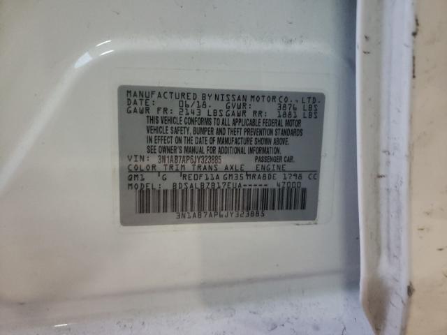 2018 NISSAN SENTRA 3N1AB7AP6JY323885