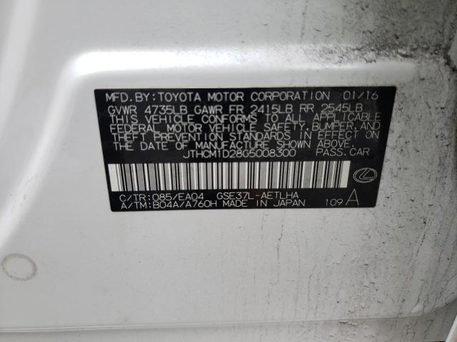 2016 LEXUS IS 300 JTHCM1D28G5008300