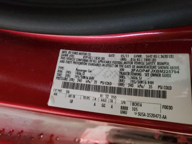 2011 FORD FIESTA SES 3FADP4FJXBM225794