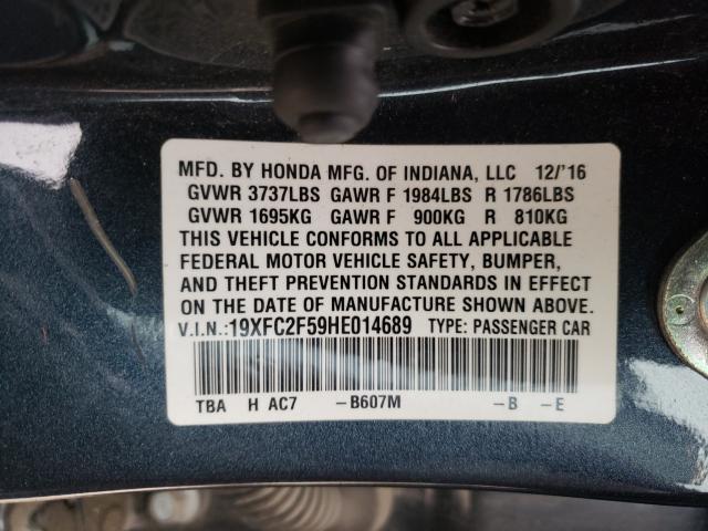 2017 HONDA CIVIC 19XFC2F59HE014689