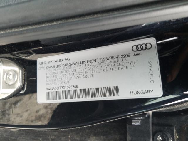 2016 AUDI A3 PREMIUM WAUA7GFF7G1023748