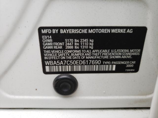 2014 BMW 528 XI WBA5A7C50ED617690