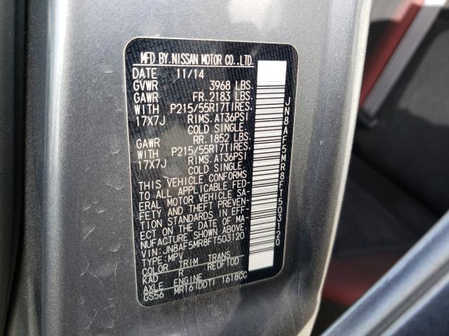 2015 NISSAN JUKE S JN8AF5MR8FT503120