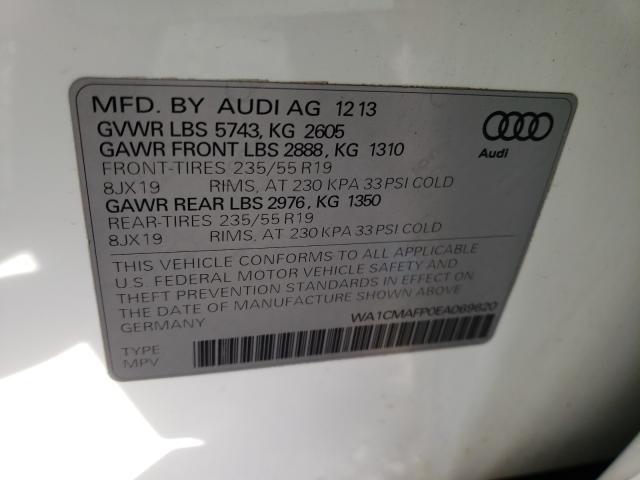 2014 AUDI Q5 TDI PRE WA1CMAFP0EA069620