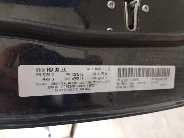 2015 DODGE CHARGER PO 2C3CDXKT4FH845251