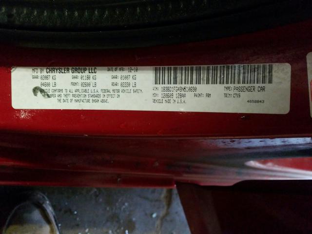 2011 DODGE AVENGER MA 1B3BD1FG4BN510690