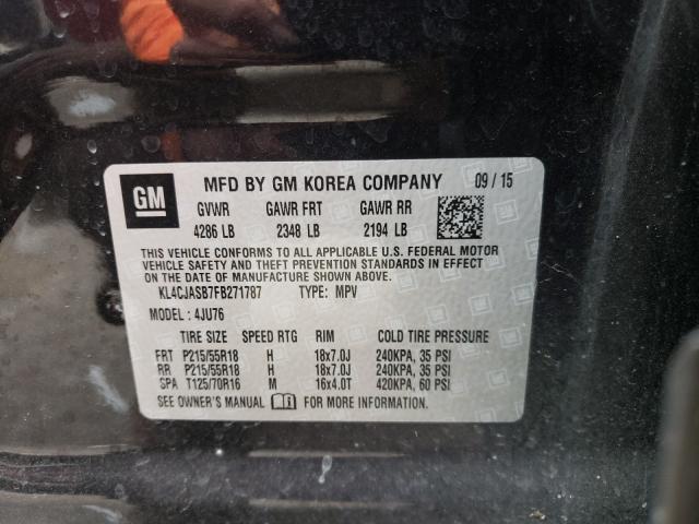 2015 BUICK ENCORE KL4CJASB7FB271787