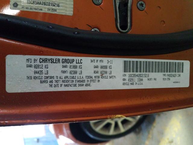 2011 DODGE CALIBER HE 1B3CB5HA2BD215216