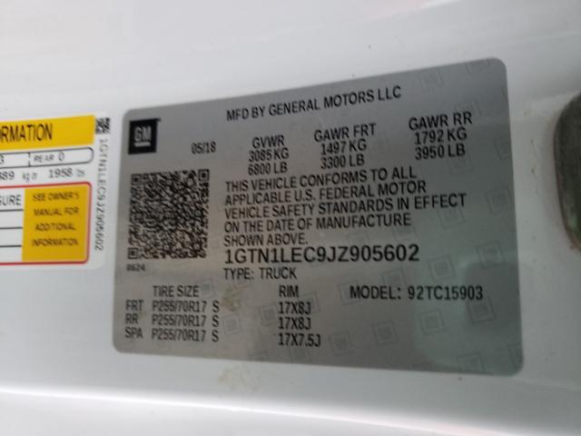 2018 GMC SIERRA C15 1GTN1LEC9JZ905602