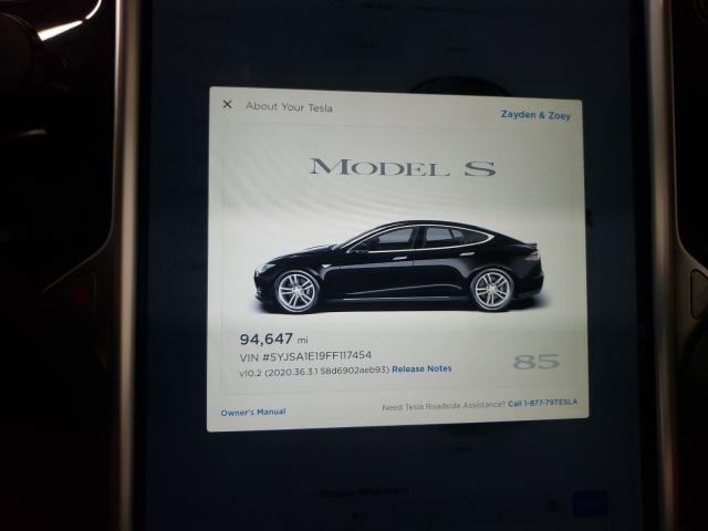 2015 TESLA MODEL S 5YJSA1E19FF117454