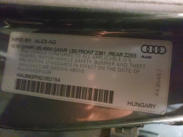 2016 AUDI A3 PREMIUM WAUB8GFF0G1052154