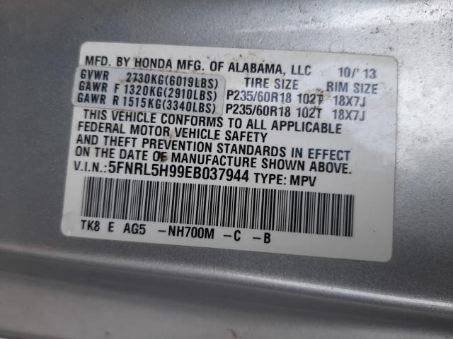 2014 HONDA ODYSSEY TO 5FNRL5H99EB037944