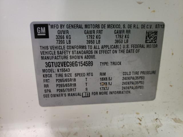 2014 GMC SIERRA K15 3GTU2VEC9EG154589