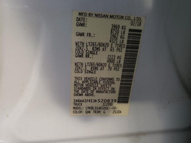 2018 NISSAN TITAN XD S 1N6AA1F41JN520839