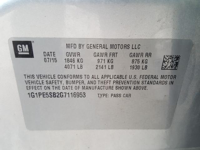 2016 CHEVROLET CRUZE LIMI 1G1PE5SB2G7116953