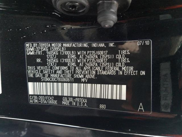 2011 TOYOTA SIENNA LE 5TDKK3DC7BS060611