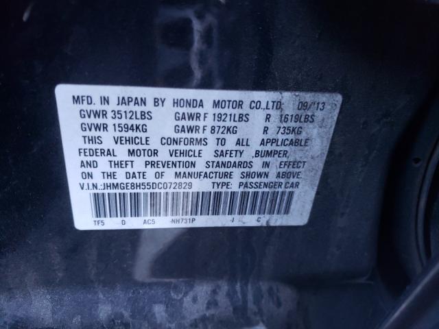 2013 HONDA FIT SPORT JHMGE8H55DC072829
