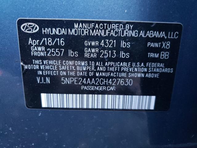 2016 HYUNDAI SONATA ECO 5NPE24AA2GH427630