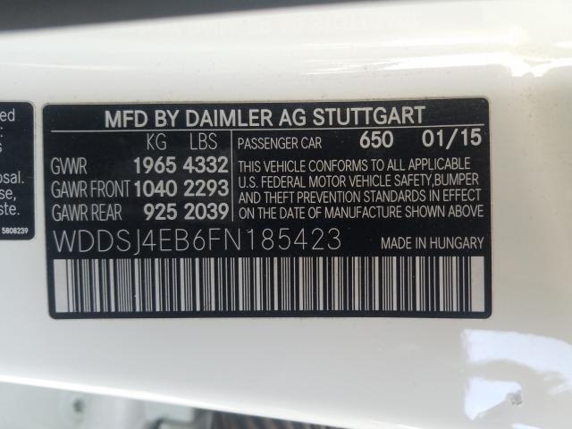 2015 MERCEDES-BENZ CLA 250 - WDDSJ4EB6FN185423