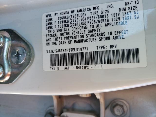 2014 ACURA RDX 5J8TB4H35EL010771