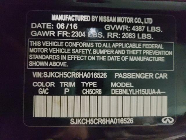 2017 INFINITI QX30 BASE SJKCH5CR6HA016526
