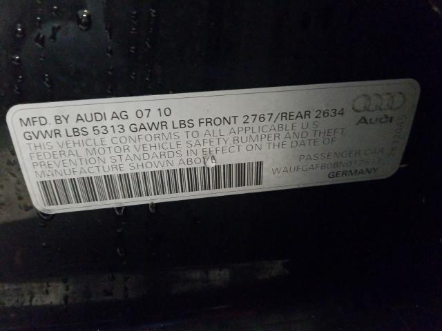 2011 AUDI A6 PREMIUM WAUFGAFB0BN012513