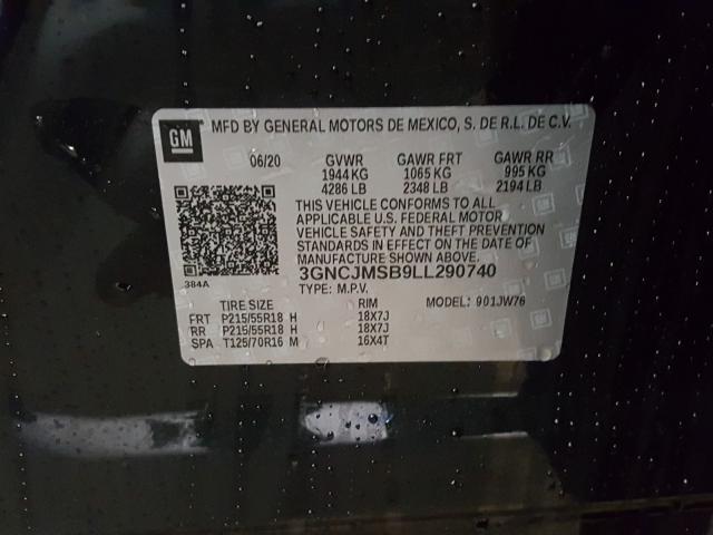 2020 CHEVROLET TRAX PREMI 3GNCJMSB9LL290740