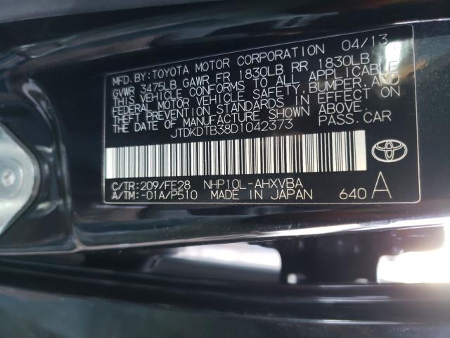 2013 TOYOTA PRIUS C JTDKDTB38D1042373