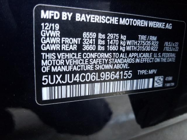2020 BMW X5 M50I 5UXJU4C06L9B64155