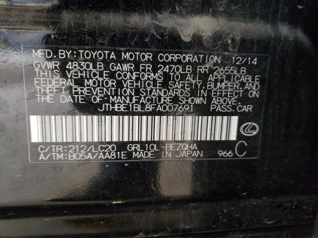 2015 LEXUS GS 350 JTHBE1BL8FA007691