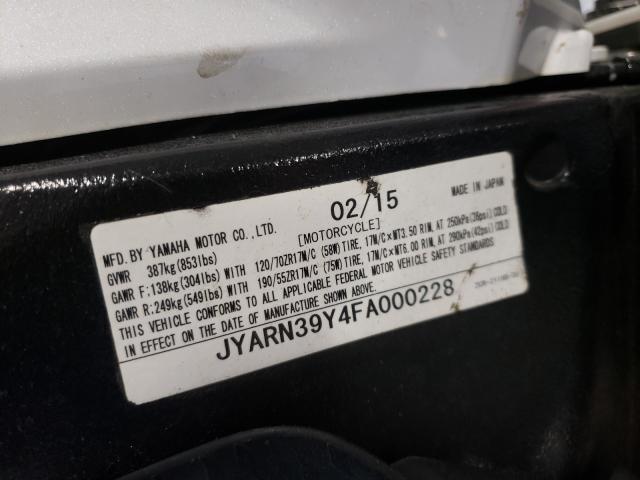 2015 YAMAHA YZFR1 C JYARN39Y4FA000228