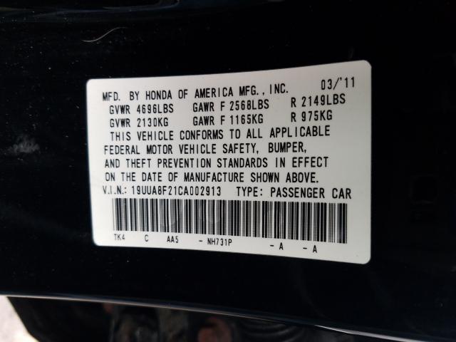 2012 ACURA TL 19UUA8F21CA002913