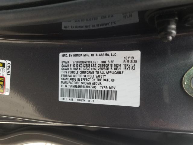 2020 HONDA ODYSSEY EX 5FNRL6H59LB017788