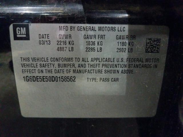 2013 CADILLAC CTS LUXURY 1G6DE5E50D0158562