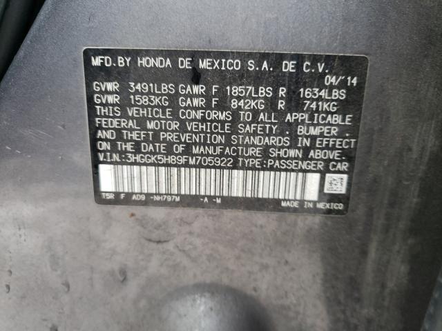 2015 HONDA FIT EX 3HGGK5H89FM705922