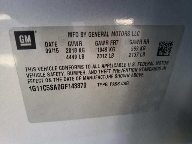 2016 CHEVROLET MALIBU LIM 1G11C5SA0GF143870