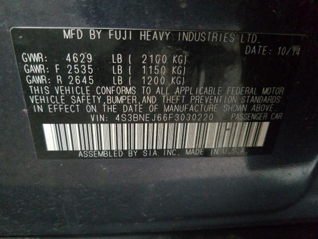 2015 SUBARU LEGACY 3.6 4S3BNEJ66F3030220