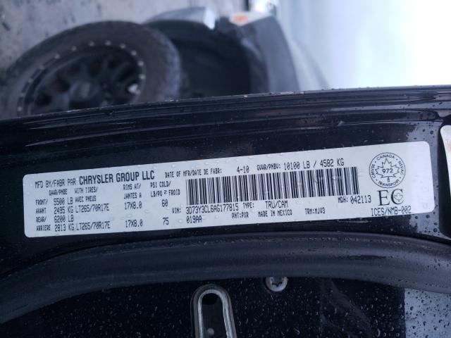 2010 DODGE RAM 3500 3D73Y3CL6AG177815