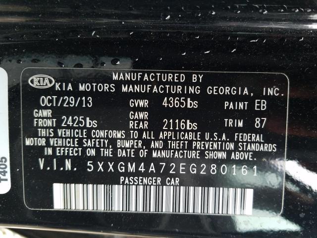 2014 KIA OPTIMA 5XXGM4A72EG280161