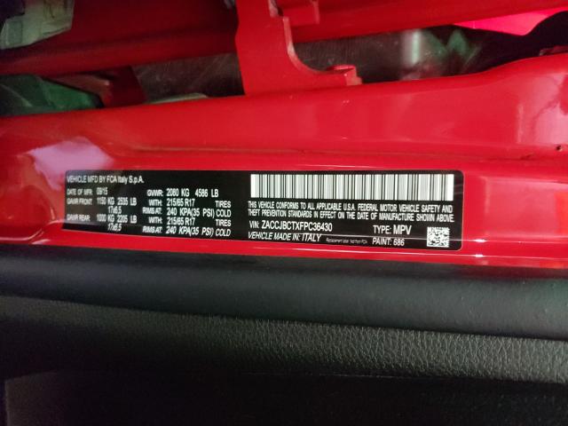2015 JEEP RENEGADE T ZACCJBCTXFPC36430