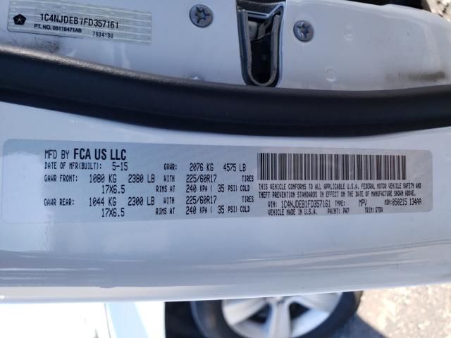 2015 JEEP COMPASS LA 1C4NJDEB1FD357161