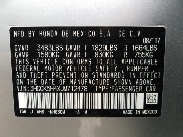 2018 HONDA FIT LX 3HGGK5H4XJM712478