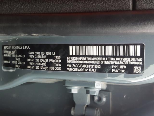 2017 JEEP RENEGADE S ZACCJBAB8HPG19053