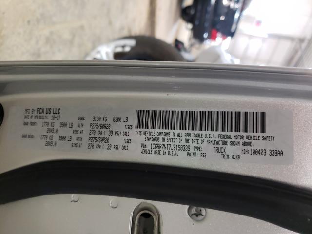 2018 RAM 1500 LARAM 1C6RR7NT7JS158339